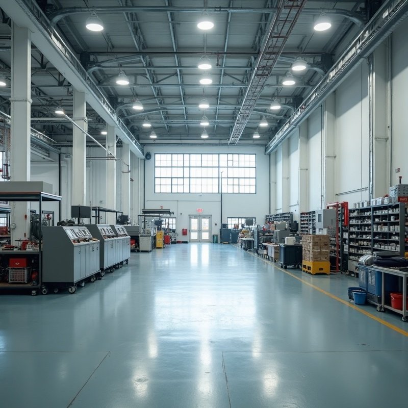 Clean industrial facility interior