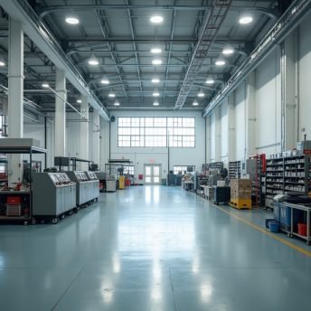 Clean industrial facility interior