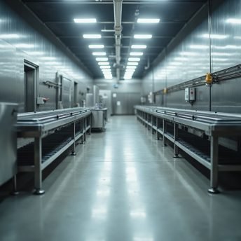 Approved floor area in an industrial facility